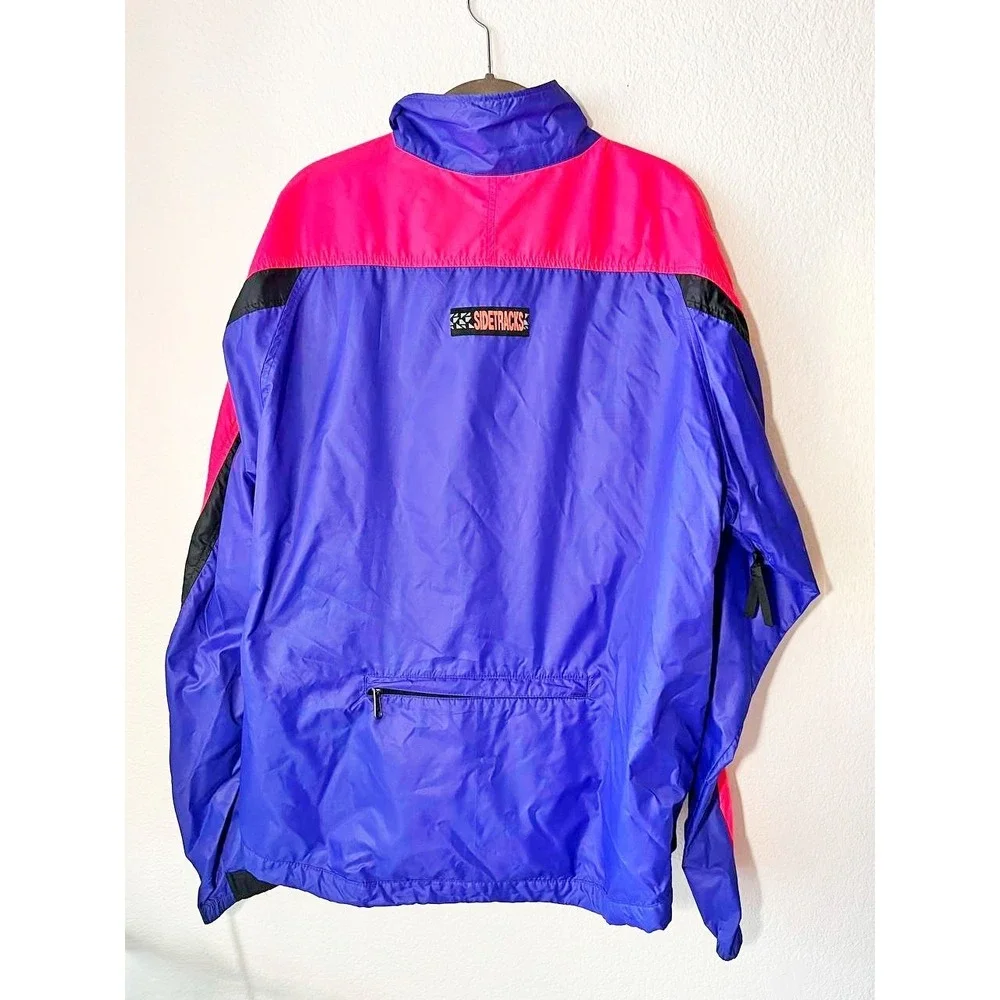 Vintage 90s The North Face Windbreaker Jacket USA‎ Colorblock Purple Pink XL